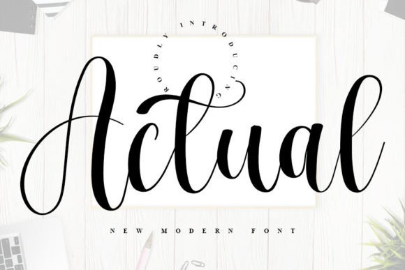 Actual: Elevating Design with Magical Script Typography