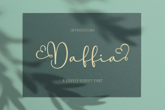 Daffia: Elevating Designs with Elegant Script Typography