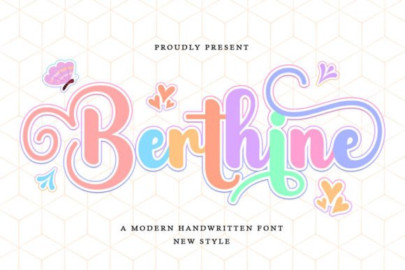 Discover Berthine: The Handwritten Script for Elegant Design