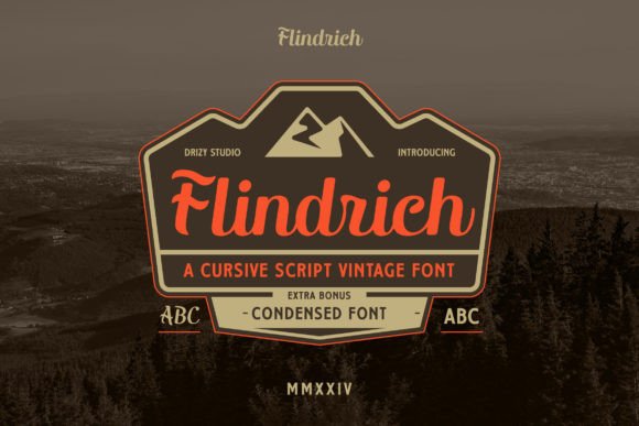 Flindrich: The Vintage Typeface Fueling Modern Brand Adventures