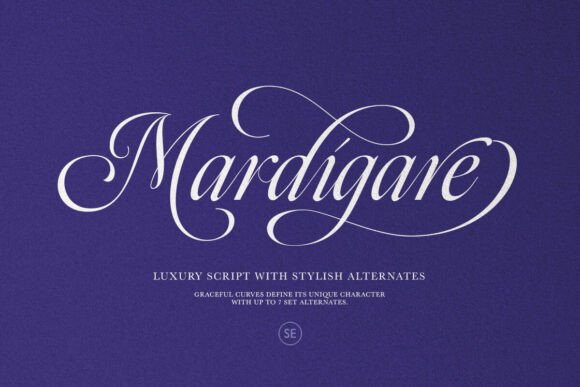 Mardigare: Elevating Designs with Luxury Script Typography