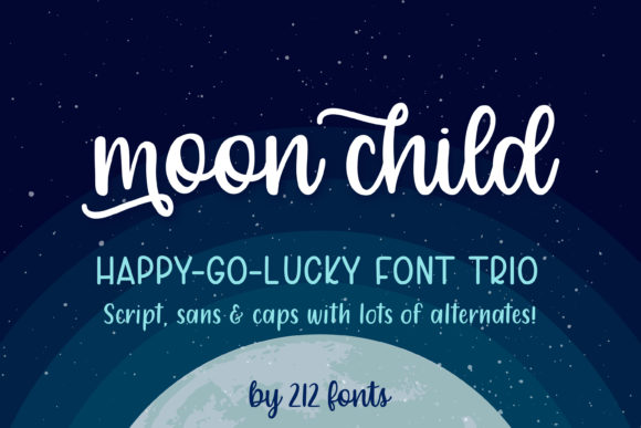 Moon Child: A Playful Font Family for Modern Design