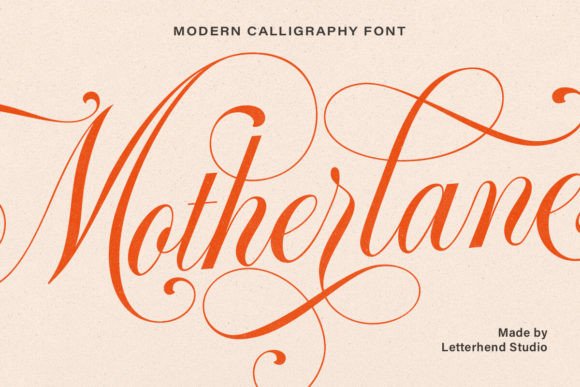 Motherlane: Elevating Design with Elegant Calligraphy