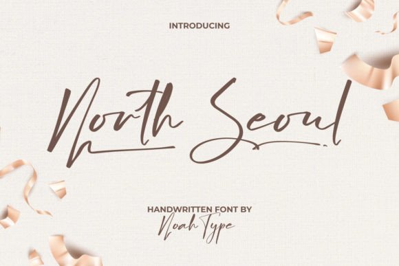 North Seoul: Elevating Design with Elegant Script Typography
