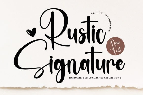 Rustic Signature: The Art of Authentic Script Typography